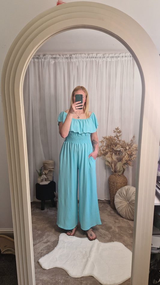 Off Shoulder Jumpsuit