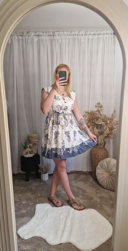 Paisley Print Dress