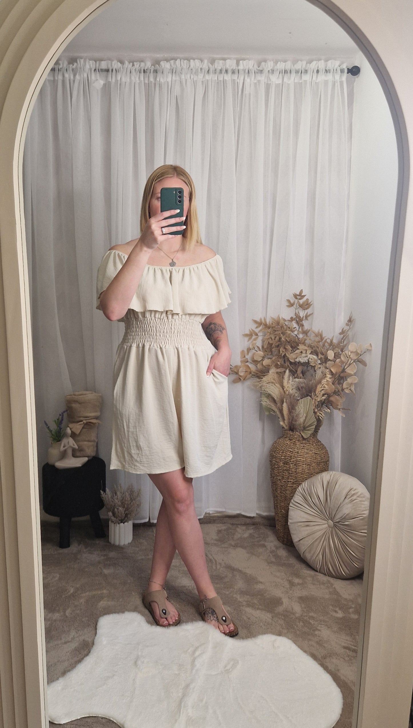 Off Shoulder Playsuit