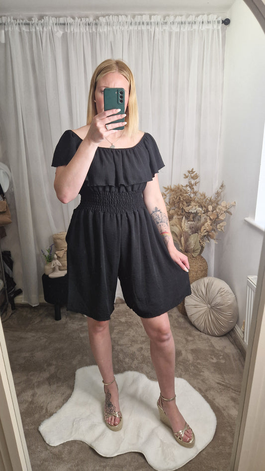 Off Shoulder Playsuit