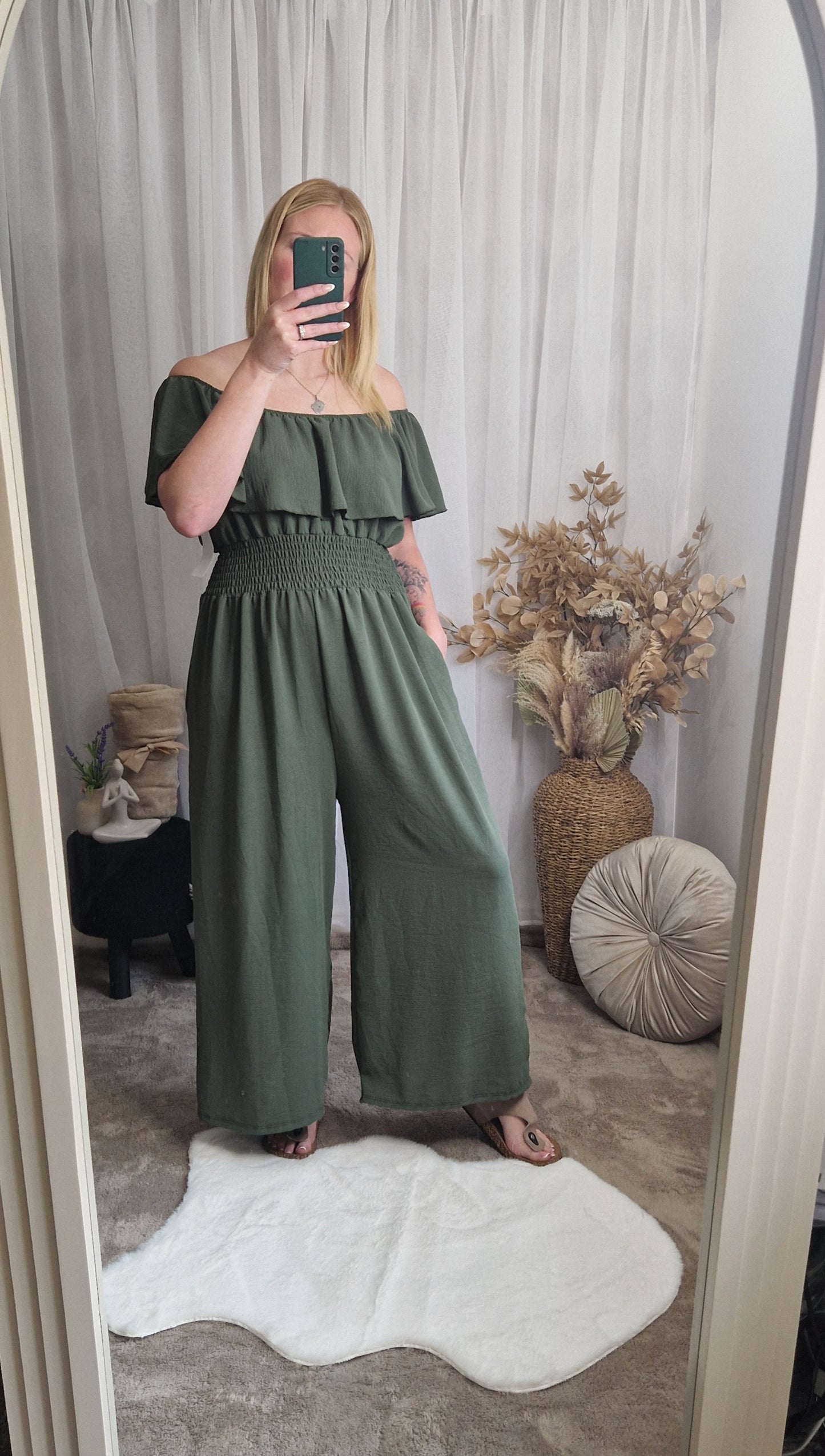 Off Shoulder Jumpsuit